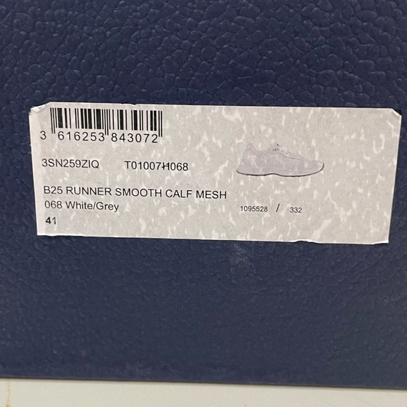 Mint Christian Dior B25  White Technical Mesh Men Sneakers luxury - Picture 12 of 16